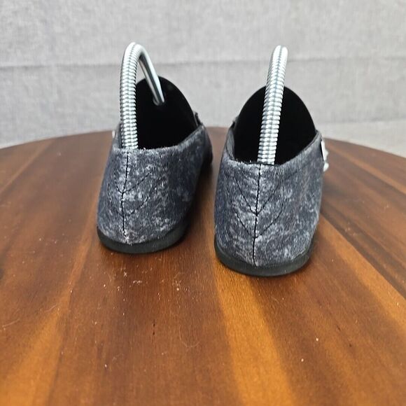 BKE Womens Shoes Slip On Flats Denim Look Embellished Rhinestone Size 8 - Picture 8 of 12